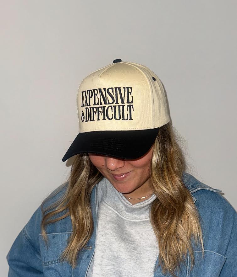 Expensive And Difficult Embroidered Trucker Hat
