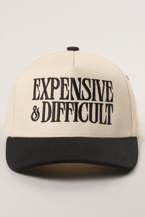 Expensive And Difficult Embroidered Trucker Hat