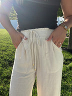 Linen Smock Pants