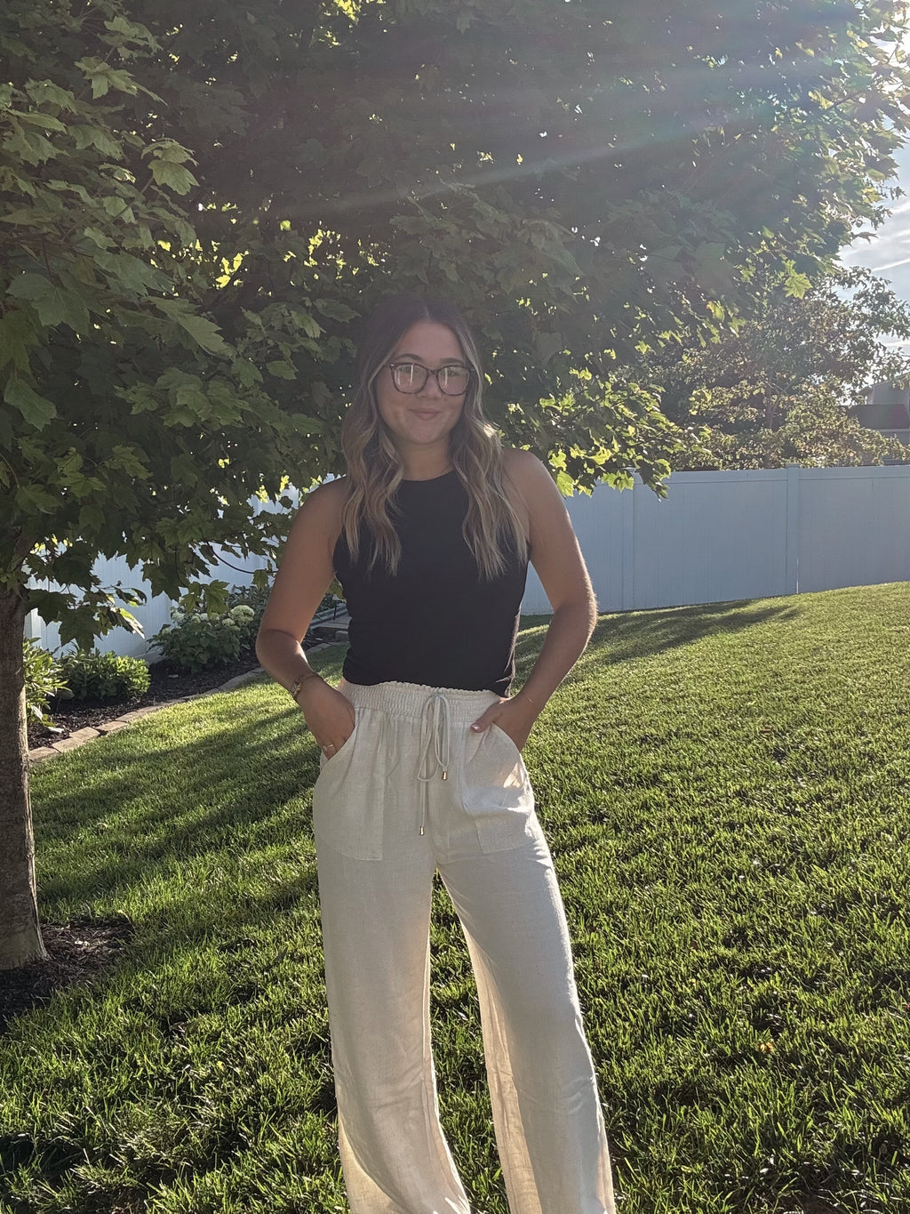 Linen Smock Pants