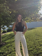 Linen Smock Pants