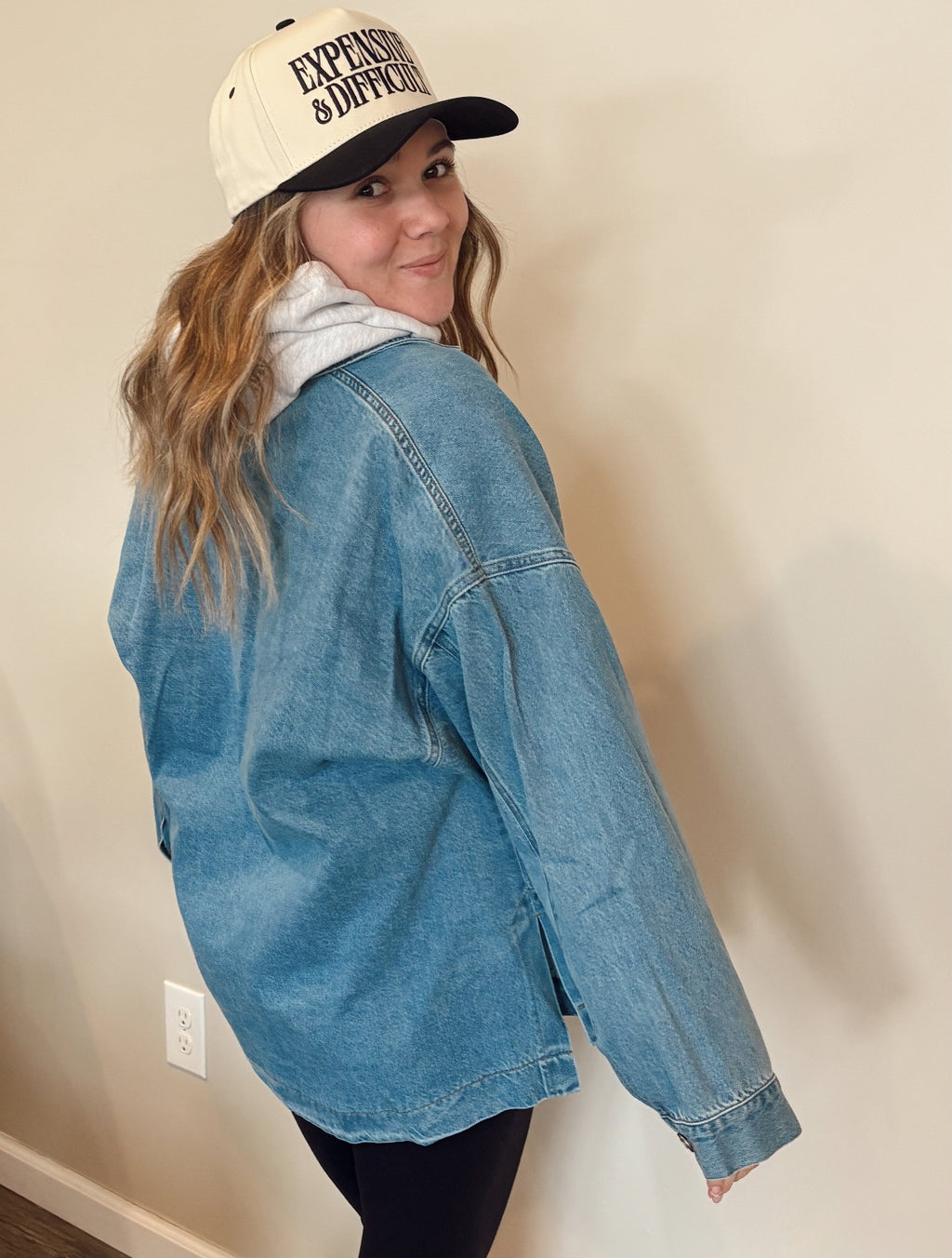 Relaxed Fit Utility Denim Jacket