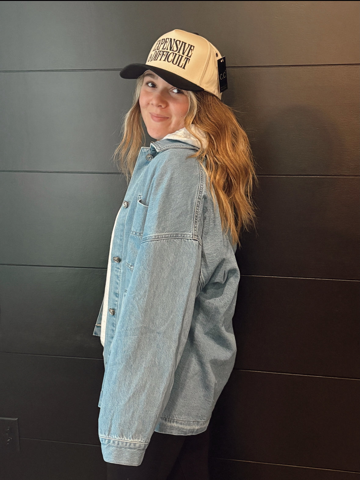 Relaxed Fit Utility Denim Jacket